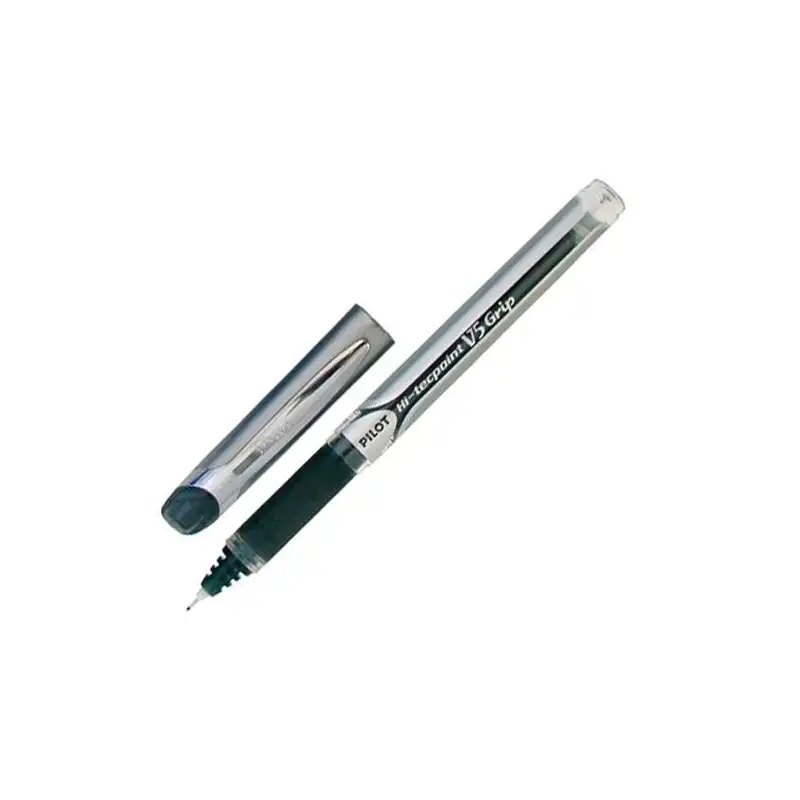 (BXGPN-V5-B) PILOT ROLLER TINTA LÍQUIDA V-5 GRIP HI-TECPOINT NEGRO