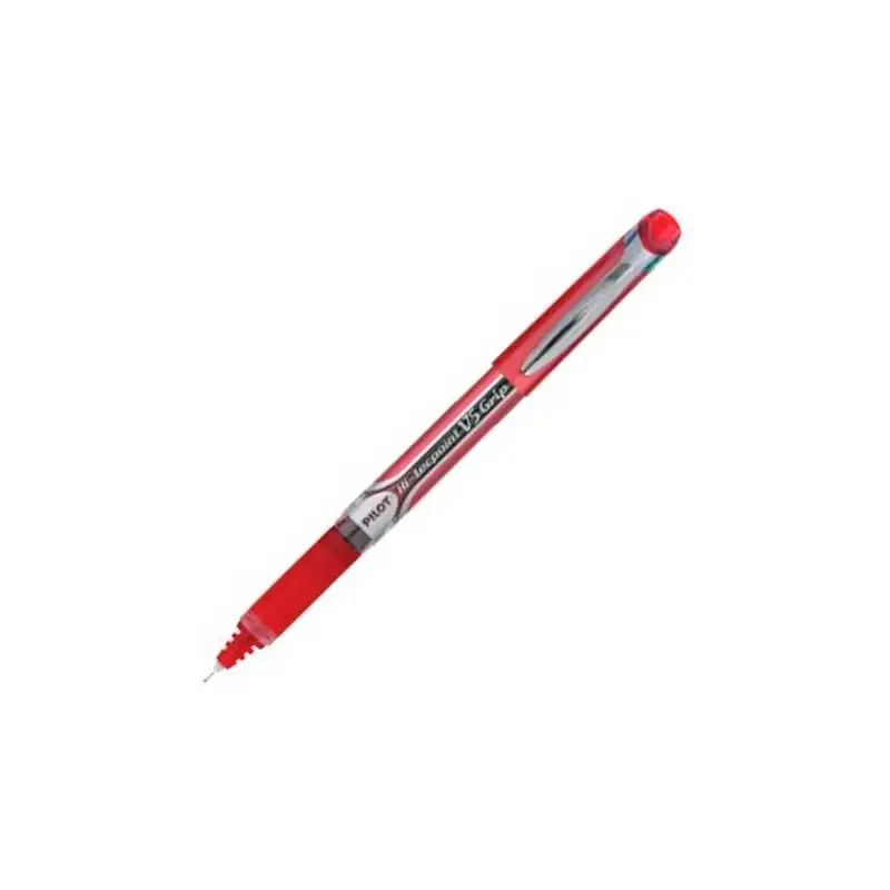 (BXGPN-V5-R) PILOT ROLLER TINTA LÍQUIDA V-5 GRIP HI-TECPOINT ROJO
