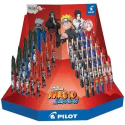 (NEFXLTD) PILOT BOLÍGRAFO TINTA BORRABLE FRIXION NARUTO EDICIÓN LIMITADA C/SURTIDOS EXPOSITOR 48 UD