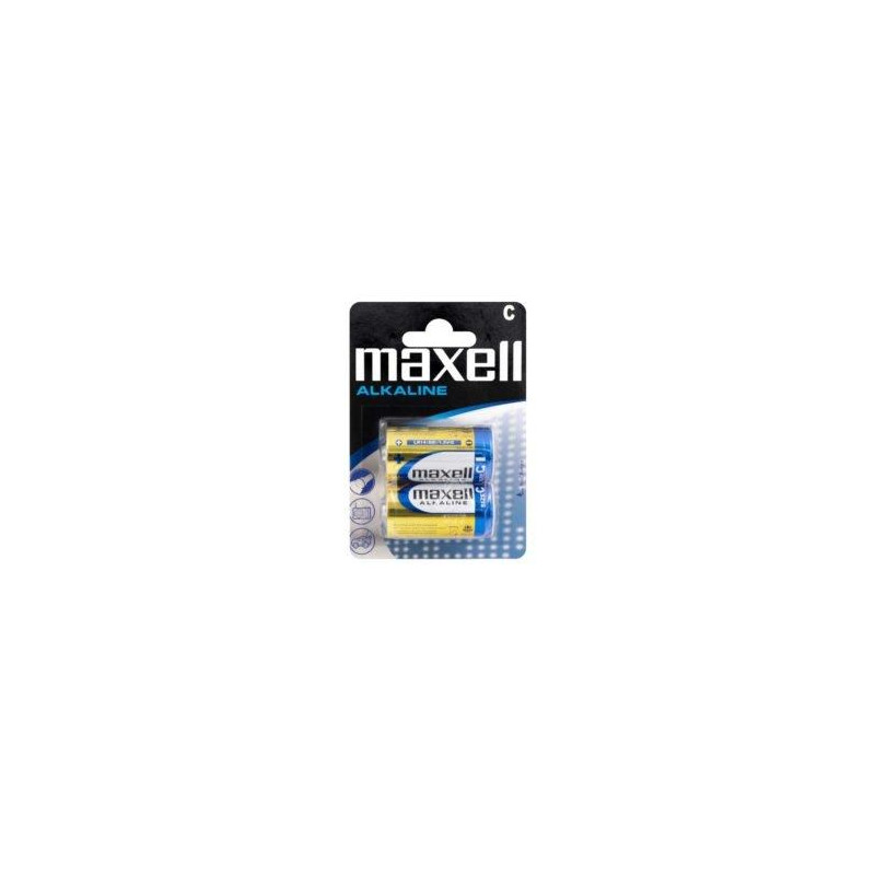 (LR134-B2 GD MXL) MAXELL PILAS ALCALINAS C - LR14 - PACK 2 UDS