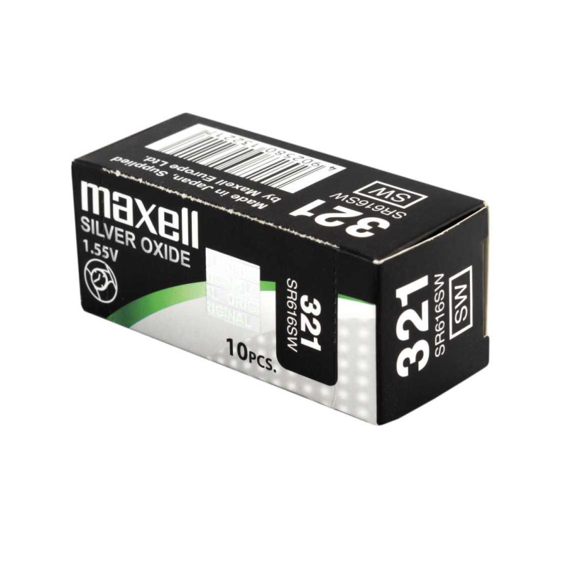 (SR0616SW MXL) MAXELL MICRO PILAS PLANAS ÓXIDO DE PLATA 1