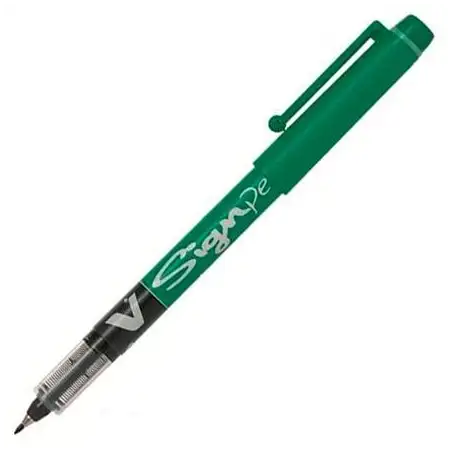 (SW-VSP-G) PILOT ROLLER TINTA LÍQUIDA VSIGN PEN PUNTA DE FIBRA 2.0MM VERDE