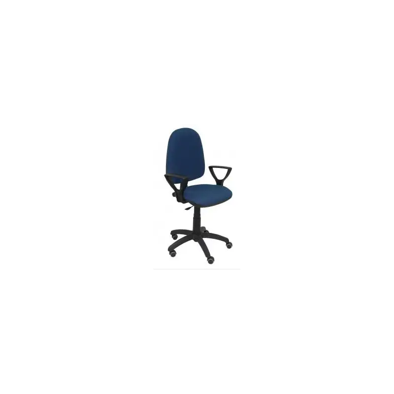(04CPBALI200BGOLF) PIQUERAS Y CRESPO SILLA AYNA GIRATORIA C.PERMANENTE BRAZOS FIJOS TEJIDO BALI AZUL MARINO