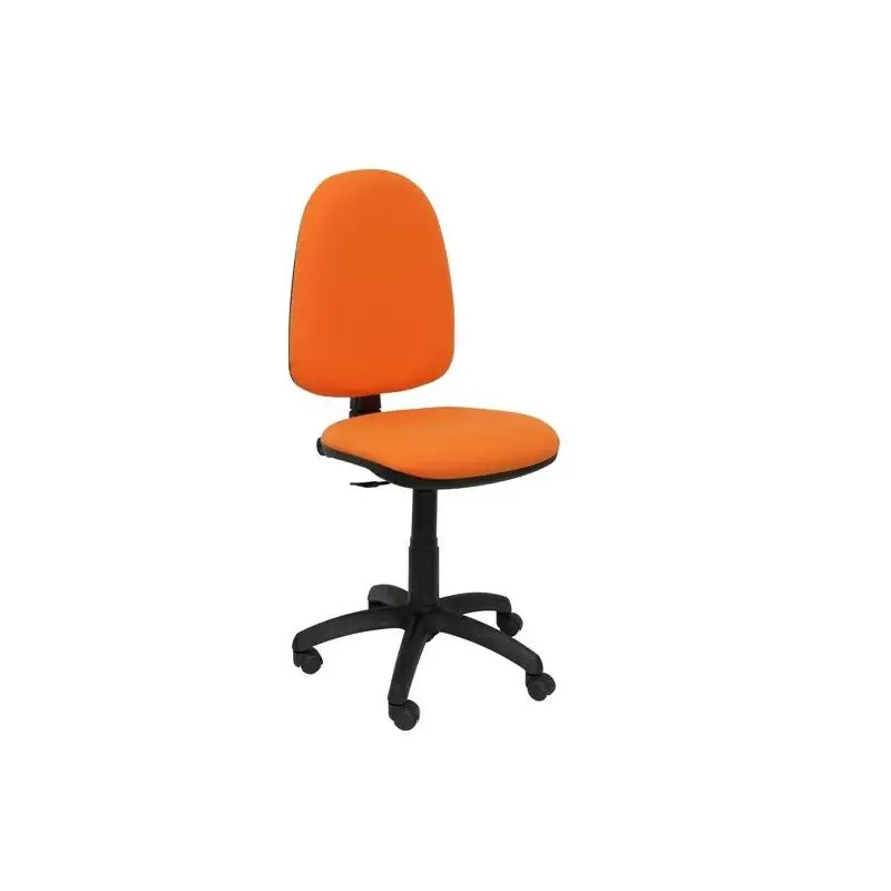 (04CPBALI308) PIQUERAS Y CRESPO SILLA AYNA GIRATORIA C.PERMANENTE BRAZOS FIJOS TEJIDO BALI NARANJA CLARO