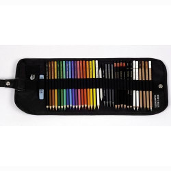 (8891500) MICHEL SET DE DIBUJO EN ESTUCHE NYLON ENROLLABLE 37 PIEZAS C/SURTIDOS