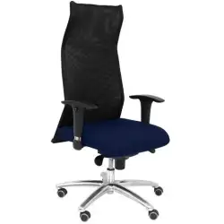 (13SXLBALI200) PIQUERAS Y CRESPO SILLÓN DE DIRECCIÓN SAHUCO XL REFORZADO SINCRO BRAZOS REG. RESPALDO MALLA NEGRO ASIENTO BALI...