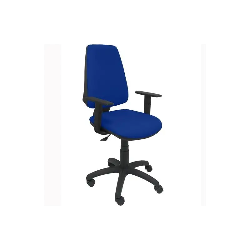 (14CPBALI229B10) PIQUERAS Y CRESPO SILLA ELCHE GIRATORIA C.PERMANENTE BRAZOS REGULABLES TEJIDO BALI AZUL