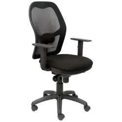 (15SNBALI840) PIQUERAS Y CRESPO SILLA JORQUERA MALLA NEGRA ASIENTO BALI NEGRO