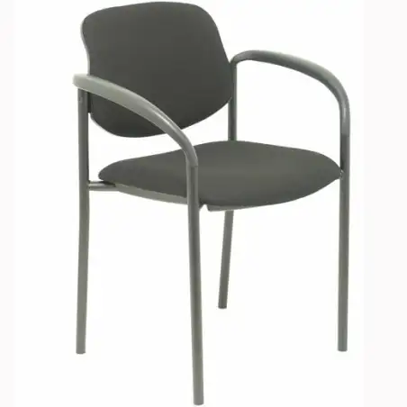 (27NBALI840CB) PIQUERAS Y CRESPO SILLA FIJA STYL B/FIJOS CHASIS NEGRO TEJIDO BALI NEGRO