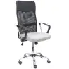 (31BM8403D40CRRP) PIQUERAS Y CRESPO SILLA GONTAR GIRATORIA BASCULANTE B/FIJOSRESPALDO MALLA NEGRA ASIENTO GRIS CLARO