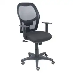 (345SM840B840B10CRP) PIQUERAS Y CRESPO SILLA ALOCÉN SINCRO B/REGULABLE RESPALDO DE MALLA NEGRO ASIENTO NEGRO