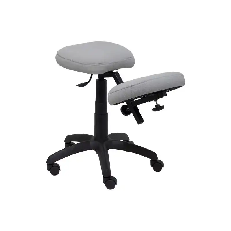 (37GBALI40) PIQUERAS Y CRESPO TABURETE LIETOR REGULABLE GIRATORIO BALI GRIS CLARO