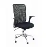 (4031NE) PIQUERAS Y CRESPO SILLA MINAYA GIRATORIA MECANISMO BASCULANTE B/REGULABLES RESPALDO MALLA NEGRO ASIENTO 3D NEGRO