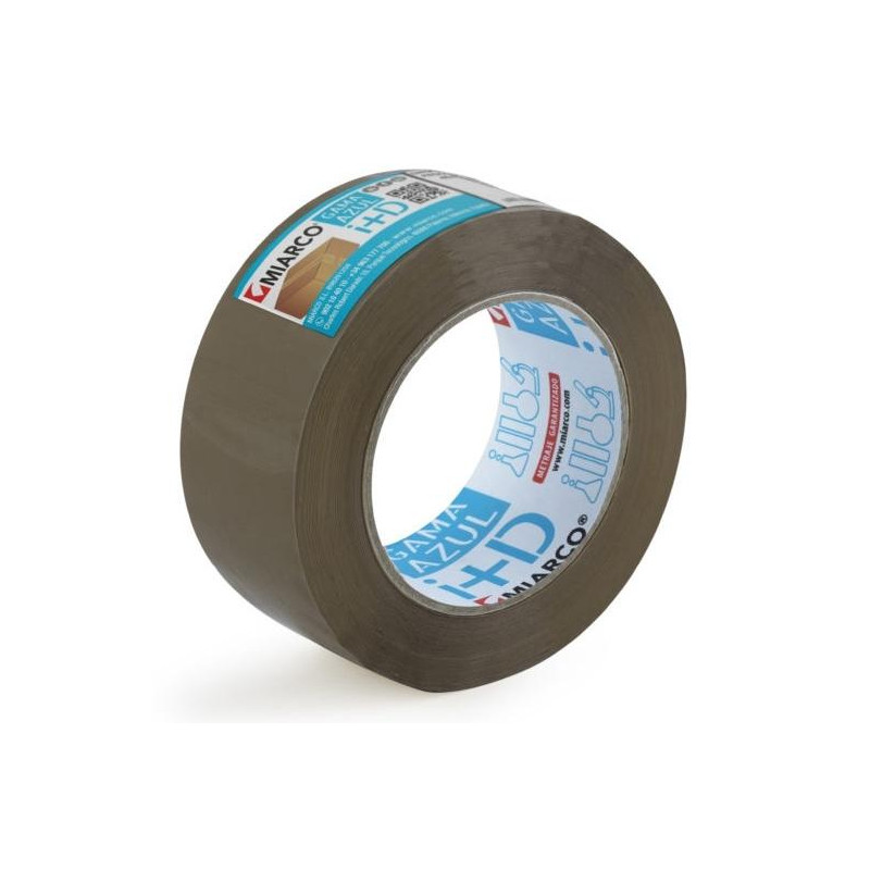 (22705) MIARCO CINTA DE EMBALAJE GAMA AZUL ROLLO 48X132 MARRÓN PACK -6 UD-