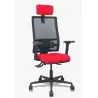 (405ASM840B840B2B68R6) PIQUERAS Y CRESPO SILLA BORMATE SINCRO CABECERO/R SOPORTE LUMBAR B/REGULABLES RESPALDO MALLA ASIENTO B...
