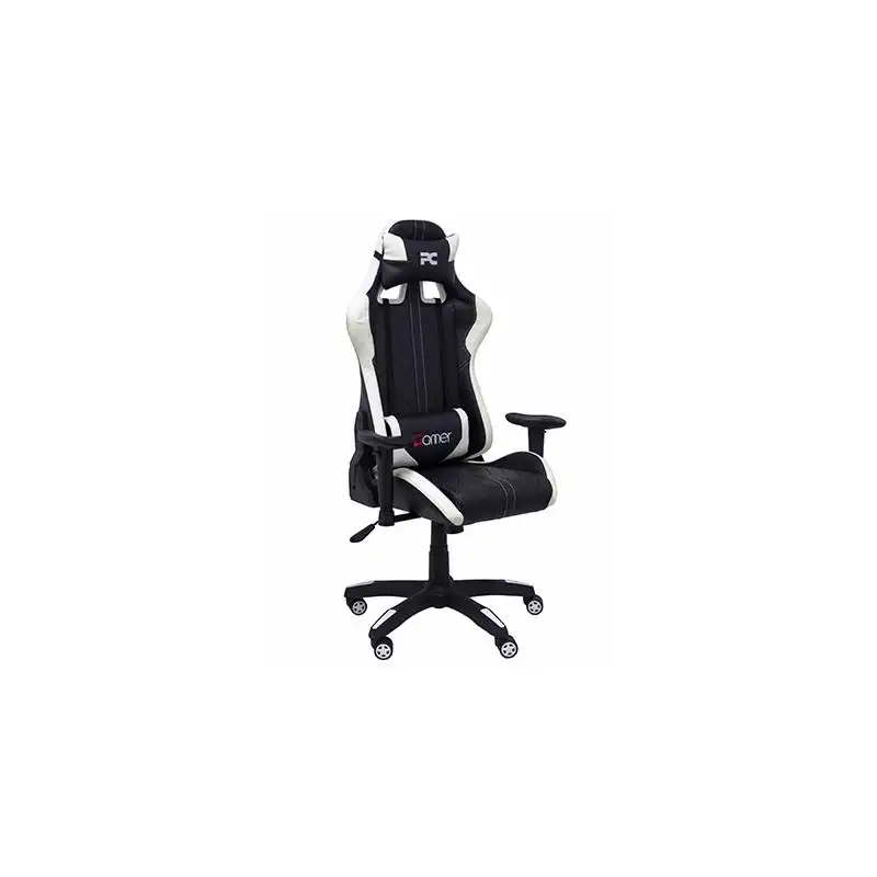 (7216DBSPNE) PIQUERAS Y CRESPO SILLA GAMING PARAISO BASCULANTE GIRATORIA REGULABLE EN ALTURA NEGRO Y BLANCO