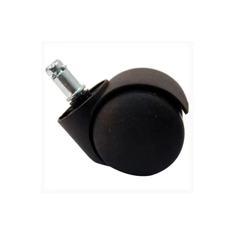 (KIT1RF) PIQUERAS Y CRESPO KIT DE 5 RUEDAS AUTOFRENANTE PARA SILLA PERNO 11MM NEGRO