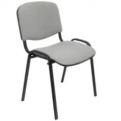 (PACK126PTNA40) PIQUERAS Y CRESPO PACK DE 1 SILLA FIJA APILABLE ISO TAPIZADA ARAN GRIS