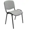 (PACK126PTNA40) PIQUERAS Y CRESPO PACK DE 1 SILLA FIJA APILABLE ISO TAPIZADA ARAN GRIS