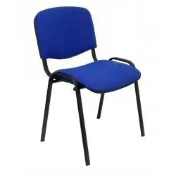 (PACK226PTNA229) PIQUERAS Y CRESPO PACK DE 2 SILLAS FIJAS APILABLE ISO TAPIZADA ARAN AZUL