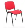 (PACK426ARAN350) PIQUERAS Y CRESPO PACK DE 4 SILLAS FIJAS APILABLES ISO TAPIZADA ARAN ROJO