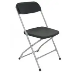 (PACK5314NE) PIQUERAS Y CRESPO PACK DE 5 SILLAS PLEGABLE ALUMINIO Y PP SIN BRAZOS NEGRO