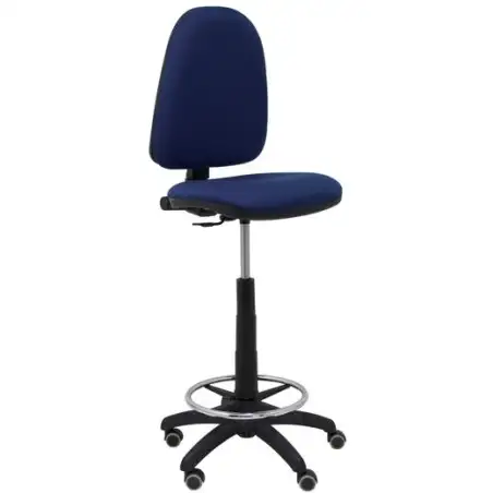 (T04CPBALI200RP) PIQUERAS Y CRESPO TABURETE AYNA S/BRAZOS REGULABLE EN ALTURA Y ARO REPOSAPIÉS RUEDAS DE PARQUÉ TAPIZADO BALI...