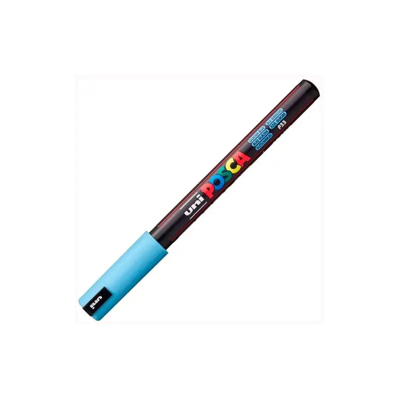 (317974000) POSCA MARCADOR  PC-1MR NO PERMANENTE PUNTA EXTRAFINA 0.7MM AZUL GLACIAR
