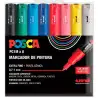 (182634667) POSCA ESTUCHE 8 MARCADORES  PC-1M/8C NO PERMANENTE PUNTA FINA 0.9MM-1.3MM C/SURTIDOS BASIC