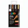 (182634856) POSCA MARCADOR  PC-5M/4C NO PERMANENTE 1.8MM-2.5MM COLORES SURTIDOS GALAXIA -ESTUCHE 4U-