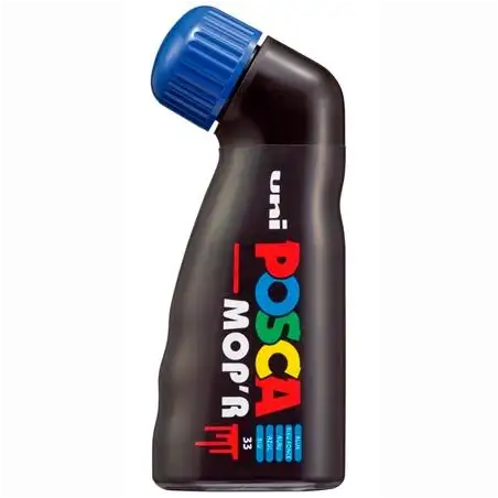 (284257000) POSCA MARCADOR  MOP´R PC-22 NO PERMANENTE PUNTA REDONDEADA GOMAESPUMA 3-19 MM AZUL