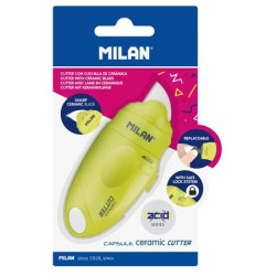 (BWM10337Y) MILAN CUTTER HOJA CERÁMICA CAPSULE SERIE ACID BLÍSTER AMARILLO