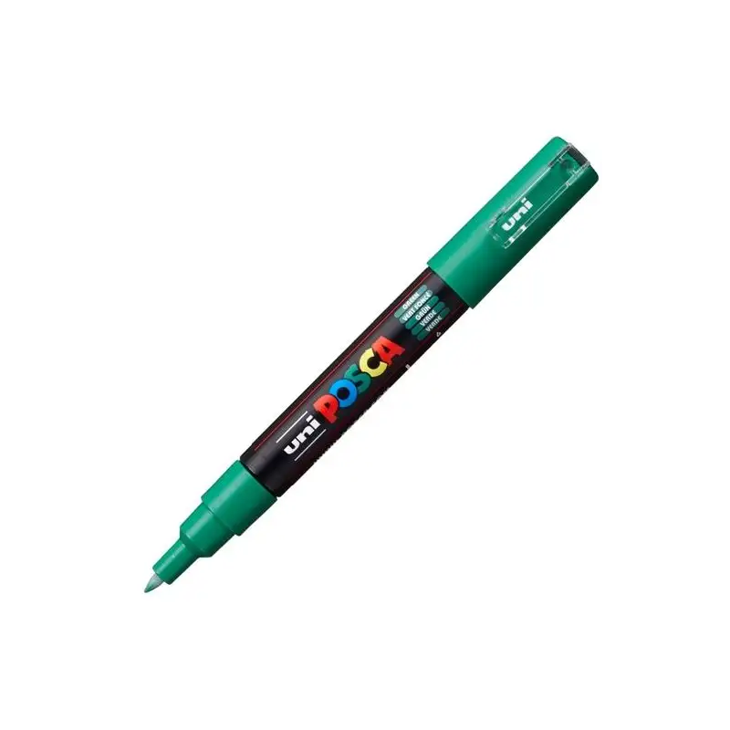 (285023000) POSCA MARCADOR  PC-1M NO PERMANENTE PUNTA FINA 0.7-1MM VERDE