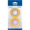 (BWM10479) MILAN CINTA ADHESIVA TRANSPARENTE ROLLO 12MM X 33M BLÍSTER 2 UD AMARILLO