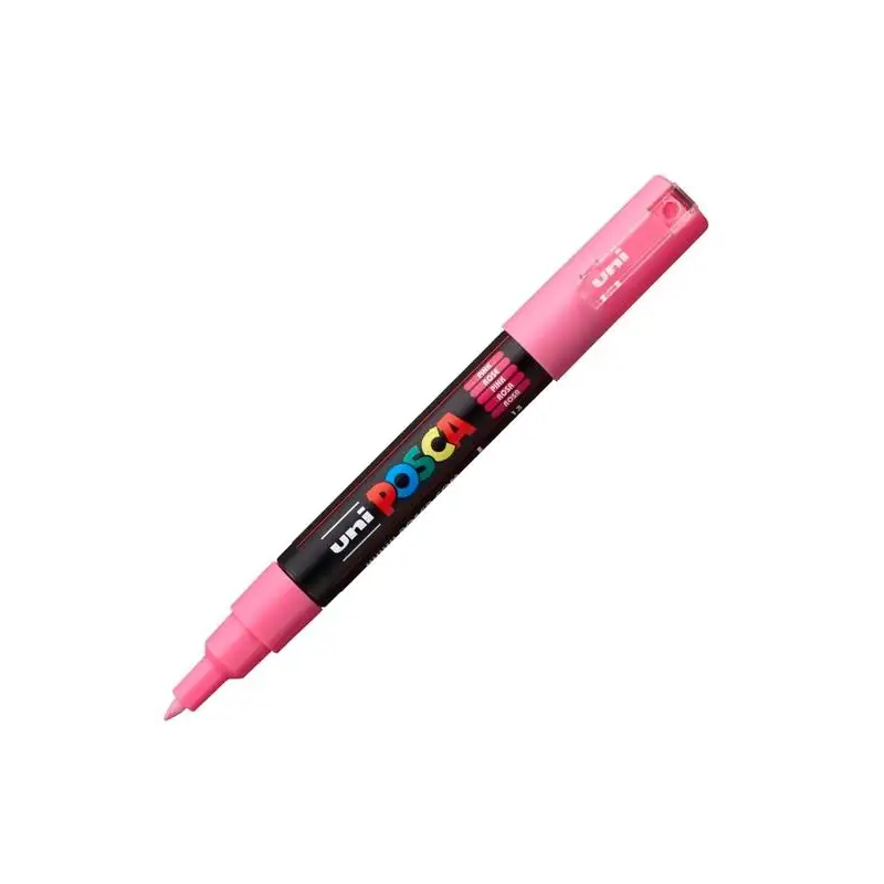 (285064000) POSCA MARCADOR  PC-1M NO PERMANENTE PUNTA FINA 0.7-1MM ROSA