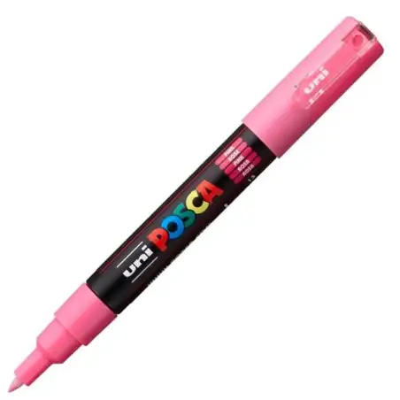 (285064000) POSCA MARCADOR  PC-1M NO PERMANENTE PUNTA FINA 0.7-1MM ROSA