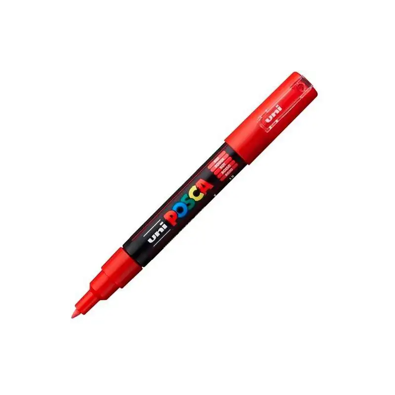 (285072000) POSCA MARCADOR  PC-1M NO PERMANENTE PUNTA FINA 0.7-1MM ROJO