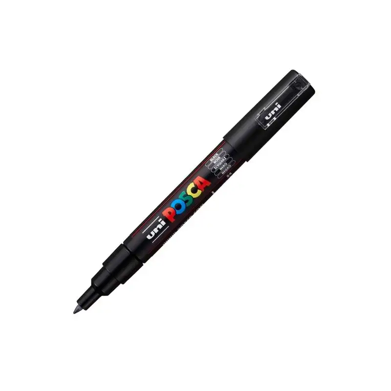(285098000) POSCA MARCADOR  PC-1M NO PERMANENTE PUNTA FINA 0.7-1MM NEGRO