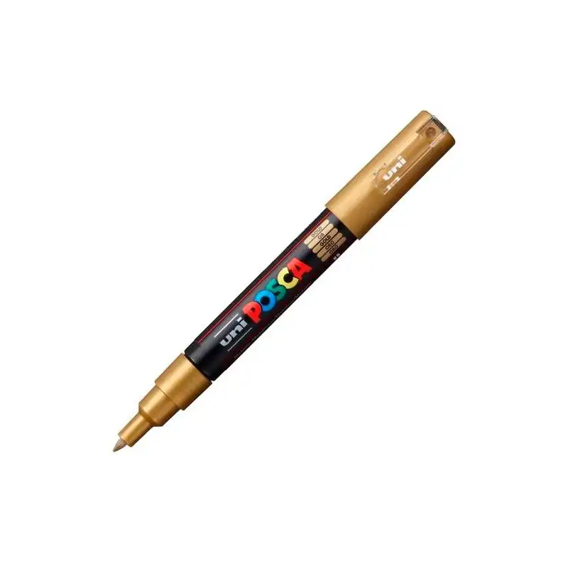 (285106000) POSCA MARCADOR  PC-1M NO PERMANENTE PUNTA FINA 0.7-1MM ORO