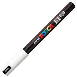 (289702000/317768000) POSCA MARCADOR  PC-1MR NO PERMANENTE PUNTA EXTRAFINA 0.7MM BLANCO