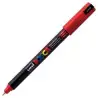 (289868000/317883000) POSCA MARCADOR  PC-1MR NO PERMANENTE PUNTA EXTRAFINA 0.7MM ROJO METALICO