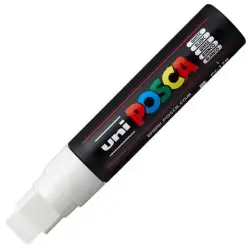 (300228000) POSCA MARCADOR  PC-17K NO PERMANENTE PUNTA BISELADA 15MM BLANCO