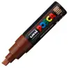 (300541000) POSCA MARCADOR  PC-8K NO PERMANENTE PUNTA BISELADA 8.0MM MARRÓN
