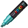 (300749000) POSCA MARCADOR  PC-8K NO PERMANENTE PUNTA BISELADA 8.0MM VERDE METÁLICO