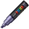 (300764000) POSCA MARCADOR  PC-8K NO PERMANENTE PUNTA BISELADA 8.0MM VIOLETA METÁLICO