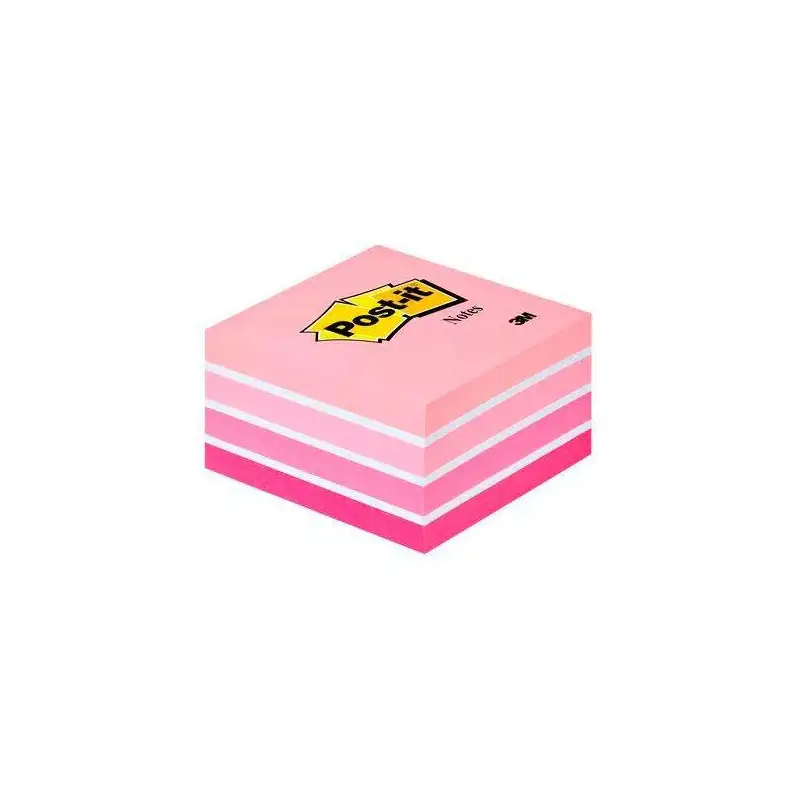 (7100172384) POST-IT CUBO DE NOTAS MULTICOLOR 5X90 HOJAS 76X76 TONOS ROSA PASTEL