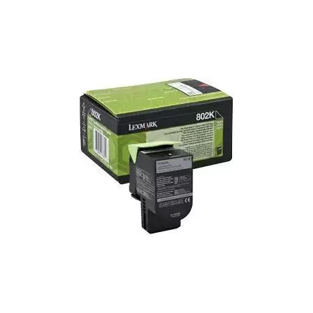 (80C20K0) LEXMARK 802K TONER RETORNABLE NEGRO(1K)