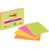 (7100234637) POST-IT BLOC NOTAS PARA REUNIONES SUPER STICKY BLOC 45H 203X152MM C/SURTIDOS NEÓN PACK 4 UD
