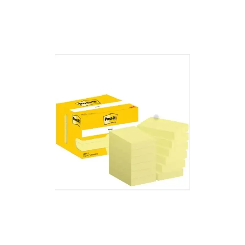 (7100290170) POST-IT BLOC NOTAS ADHESIVAS 656 100H 51X76 CANARY YELLOW PAQUETE 12 UD