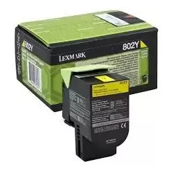 (80C20Y0) LEXMARK 802Y TONER RETORNABLE AMARILLO(1K)